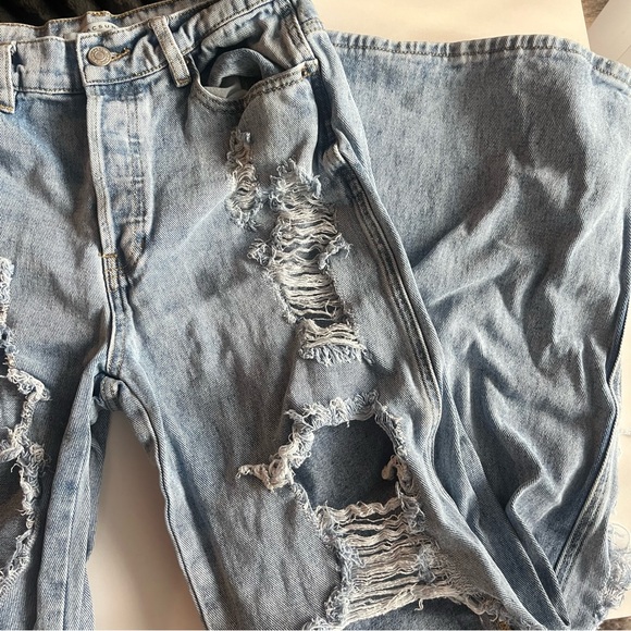 PacSun Distressed High Waist Baggy Jeans - Picture 5 of 11